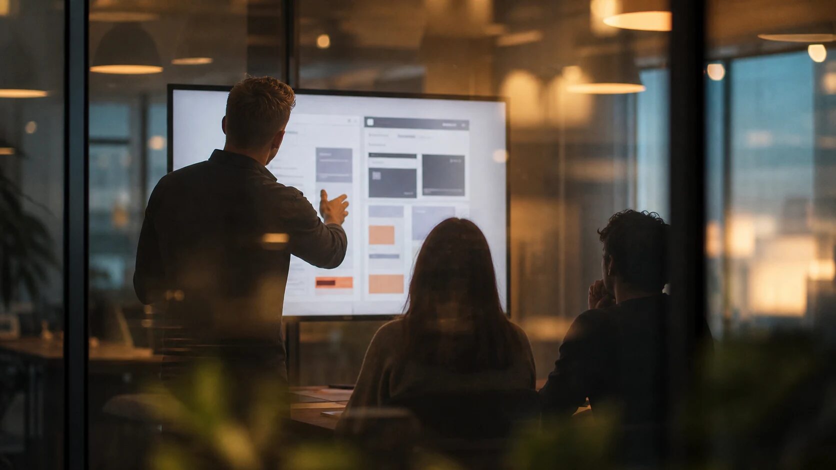 Digitale Handarbeit: Präsentation eines digitalen Konzepts am Bildschirm